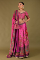Pink Embroidered Lehenga4674 video
